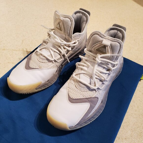 Adidas Pro Boost Sneakers *SILVER* Men's Size 11' W/Yeezy V2 Laces MINT As New! - Picture 7 of 9